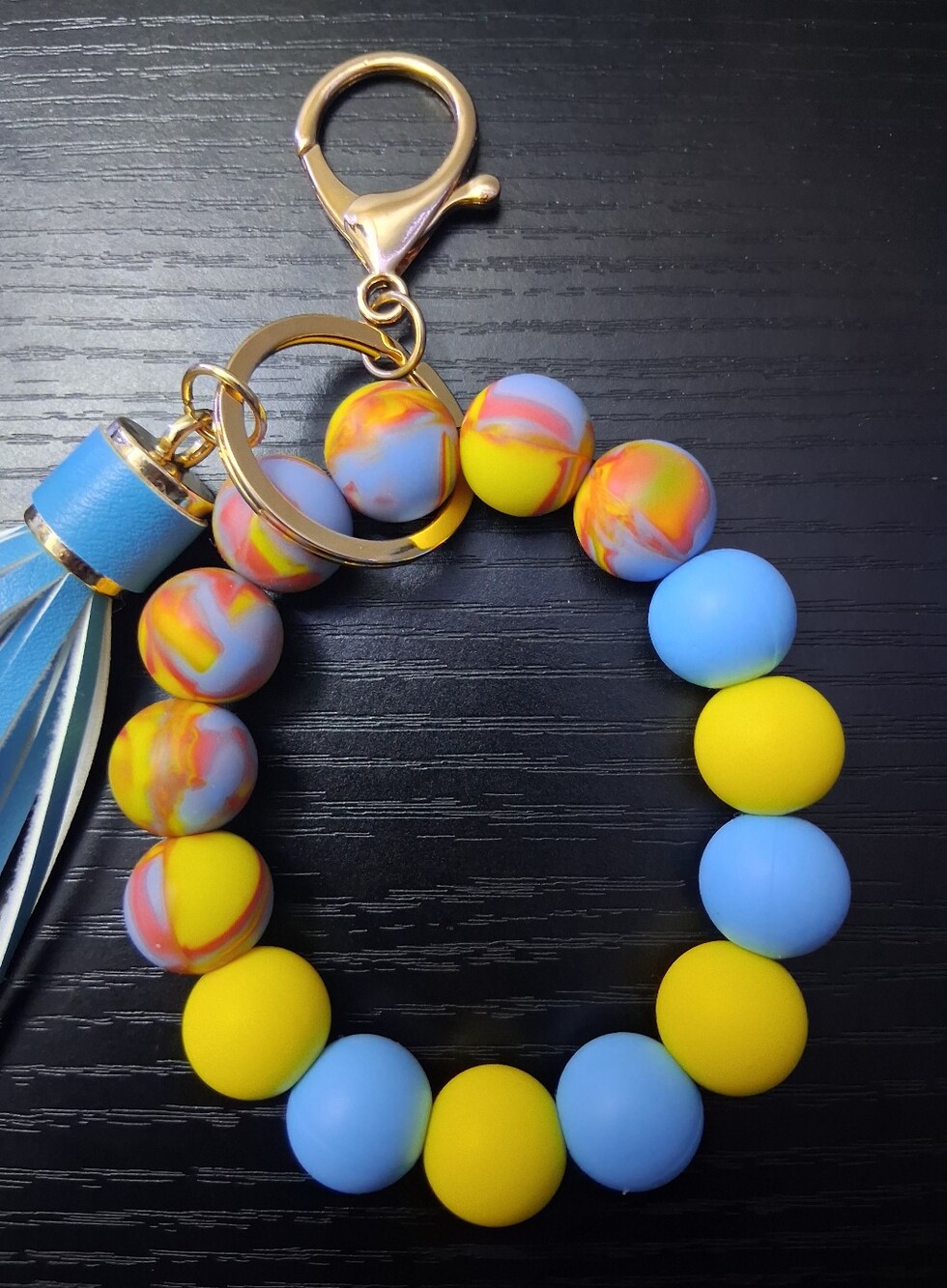 Multicolor Wristlet Keychain - Picture 3 of 3